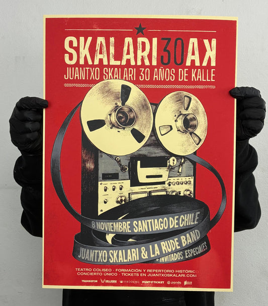 SKALARIAK 30 AÑOS poster oficial show chile 2025