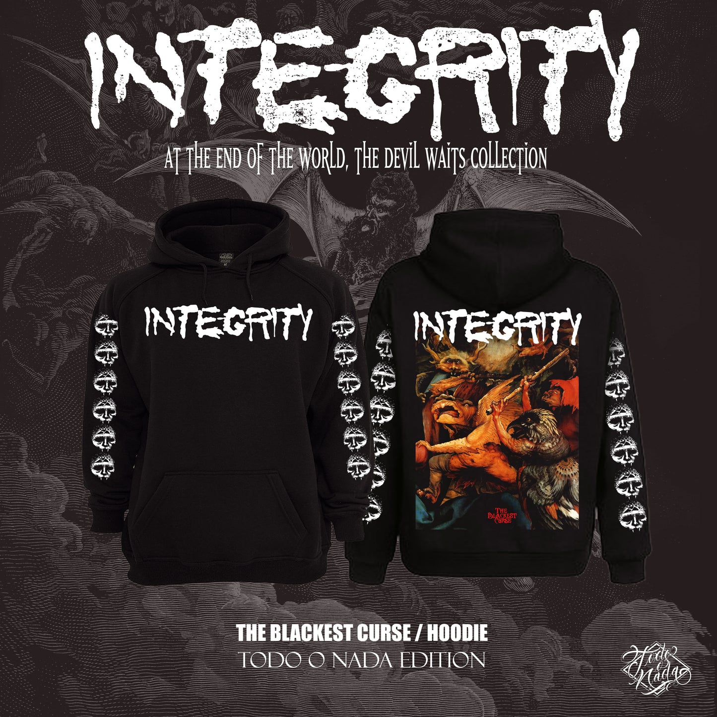 INTEGRITY “ the blackest curse “ Poleron / re edición for todo o nada