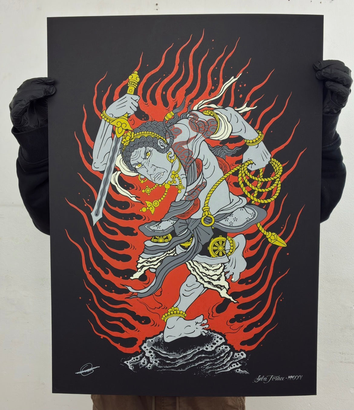 FUDO-JERKS serigrafia colab by Sebastian Forace ( arg) / 6 tintas