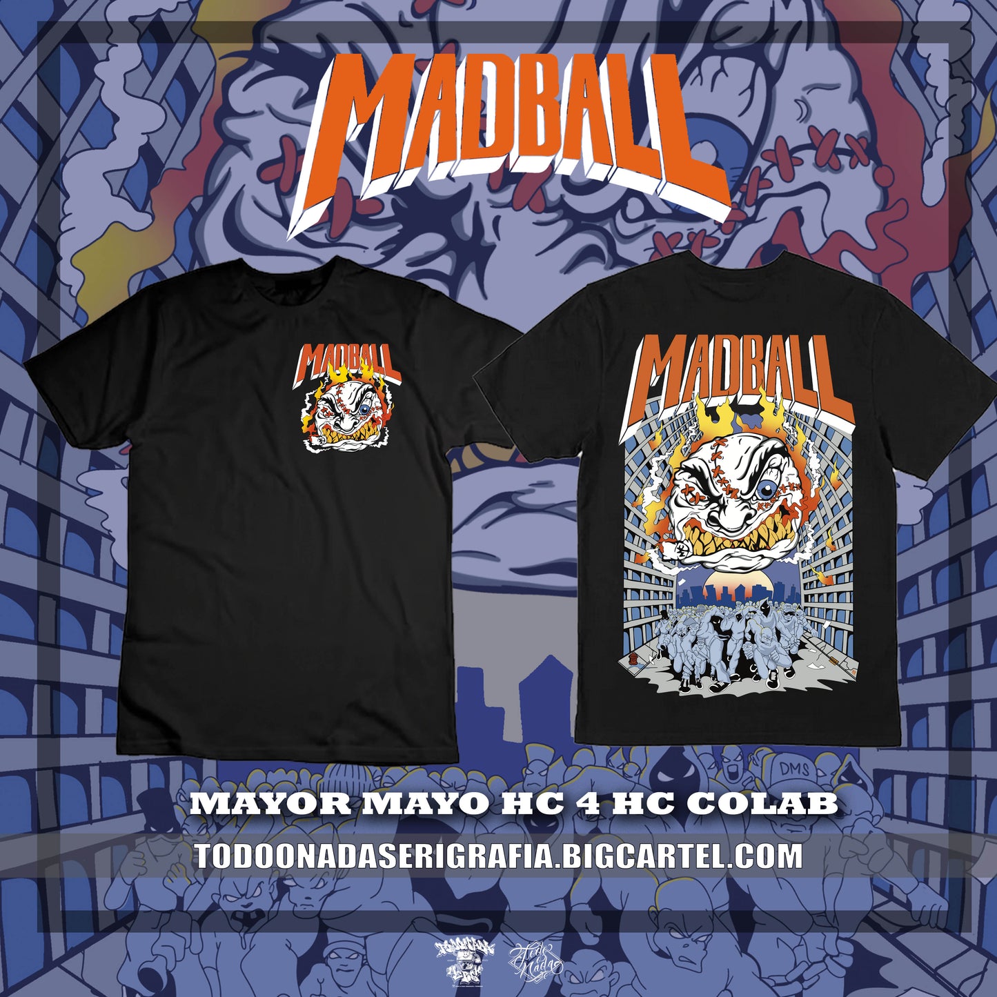 MADBALL mayor mayo HC 4 HC colab T SHIRT