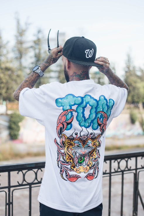 TIGREJO colab by EGG PURE LOVE ( colombia ) polera serigrafia 13 tintas