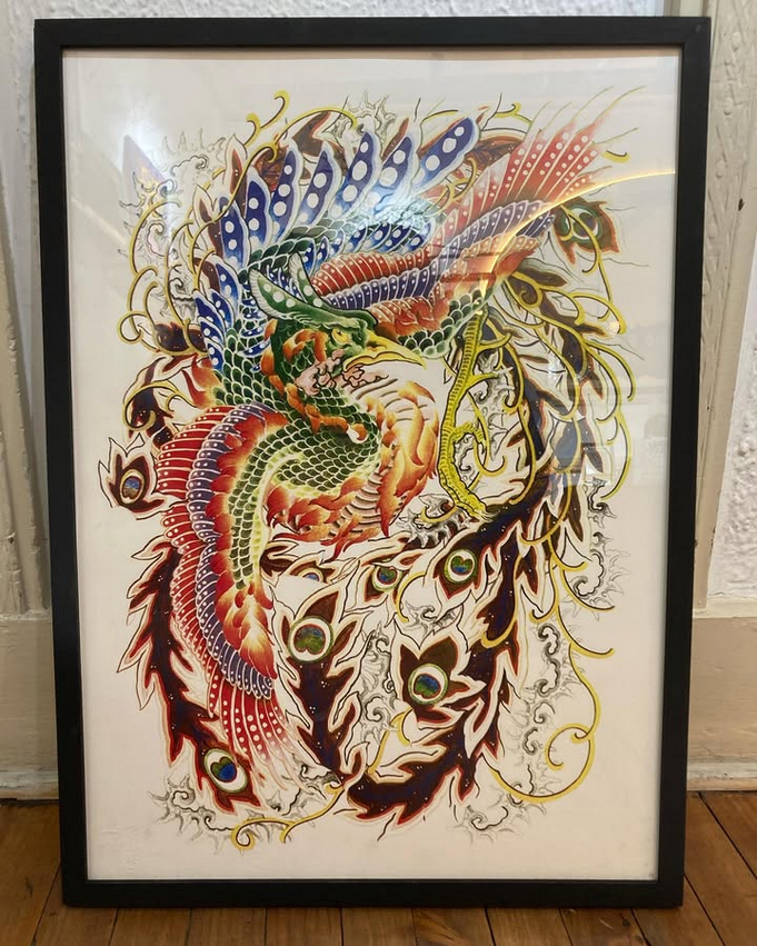 HO-O, LA LEYENDA DEL FÉNIX / SERIGRAFIA 8 TINTAS