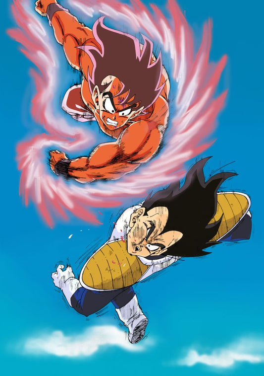 DRAGON BALL Z / GOKU´S REVENGE FULL PRINT polera BLANCA