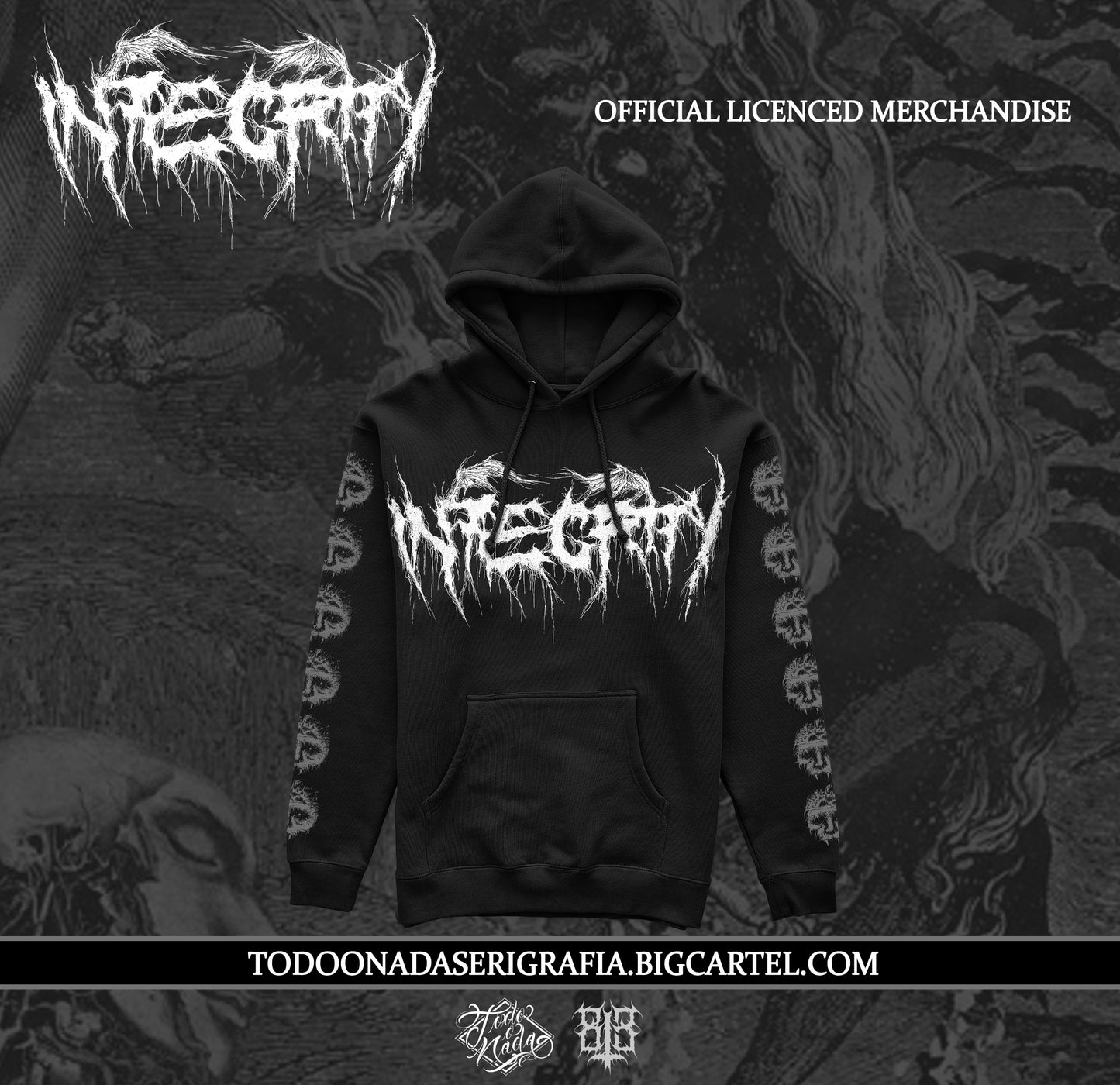 INTEGRITY/ DARKSKULL 813 ART MERCH OFICIAL / POLERON