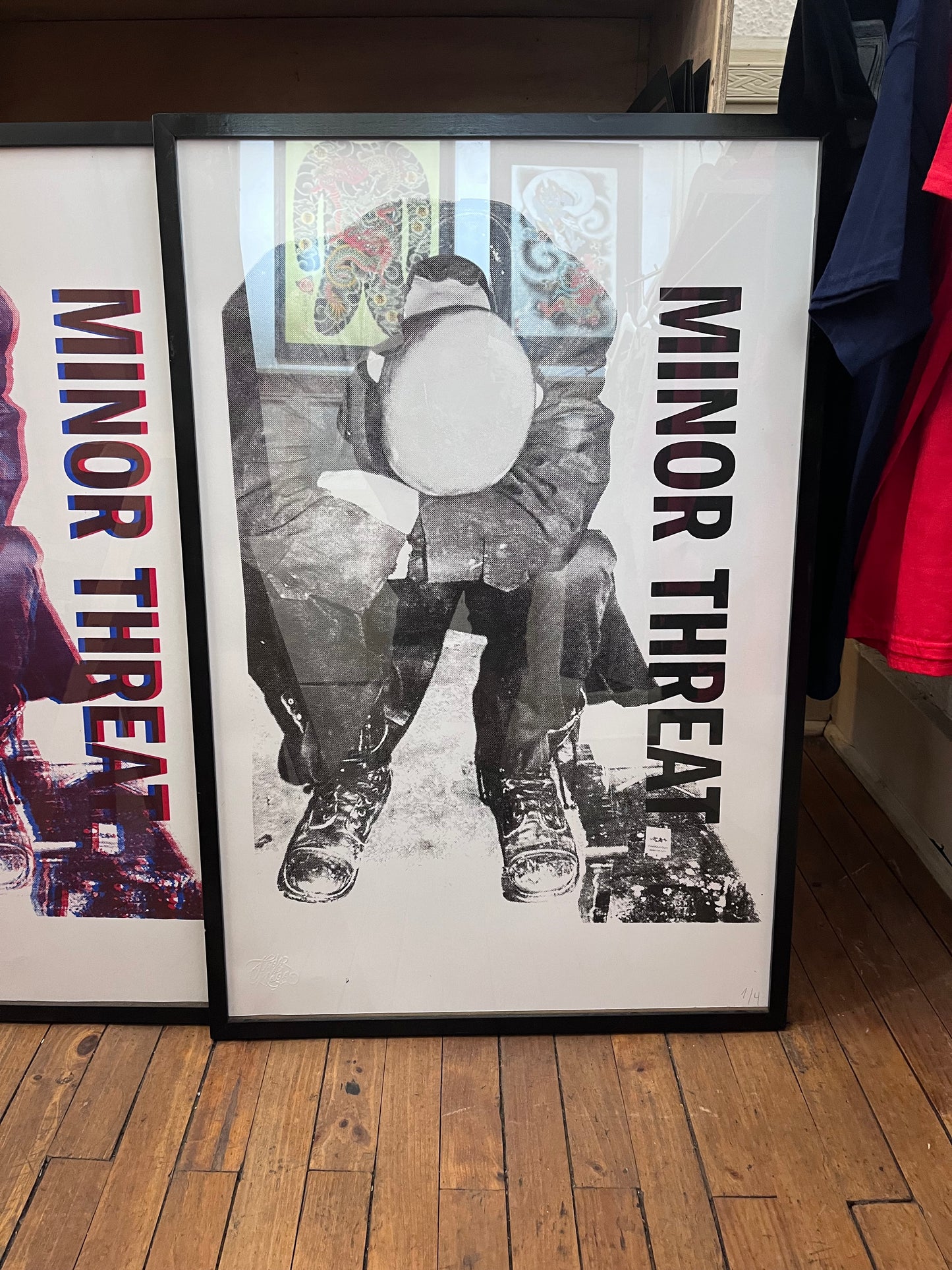 MINOR THREAT CLASSIC ALBUM POSTER EN SERIGRAFIA / SOLO 4 ENUMERADOS