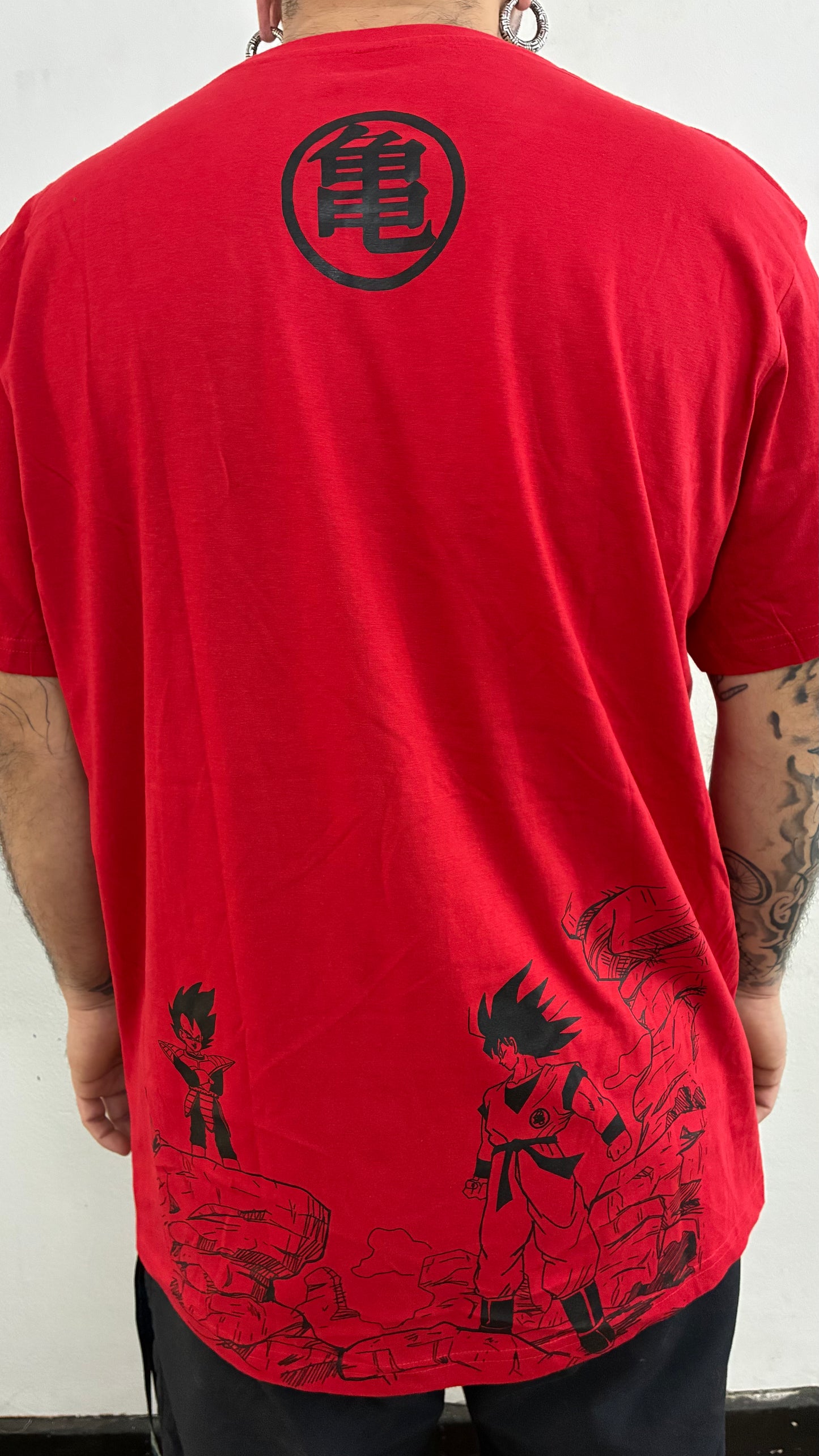 DRAGON BALL Z / GOKU´S REVENGE / FULL PRINT polera ROJA