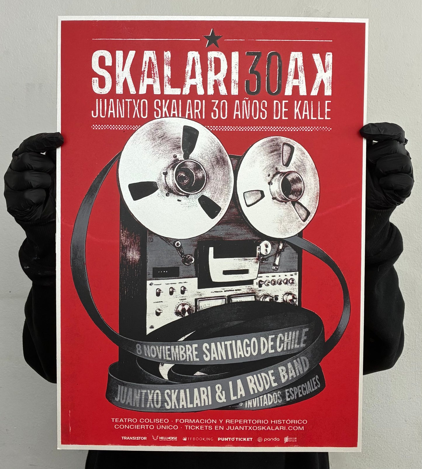 SKALARIAK 30 AÑOS  poster oficial show chile 2025