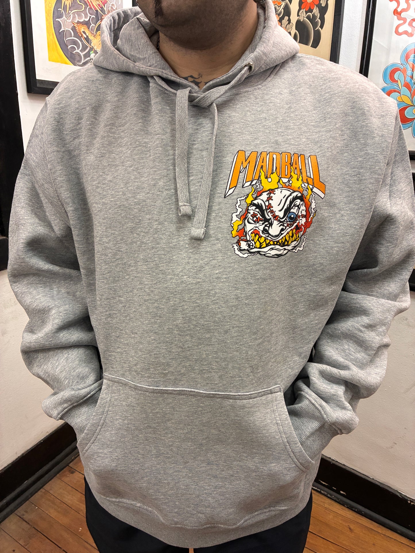 MADBALL mayor mayo HC 4 HC colab HOODIE GRIS MELANGE
