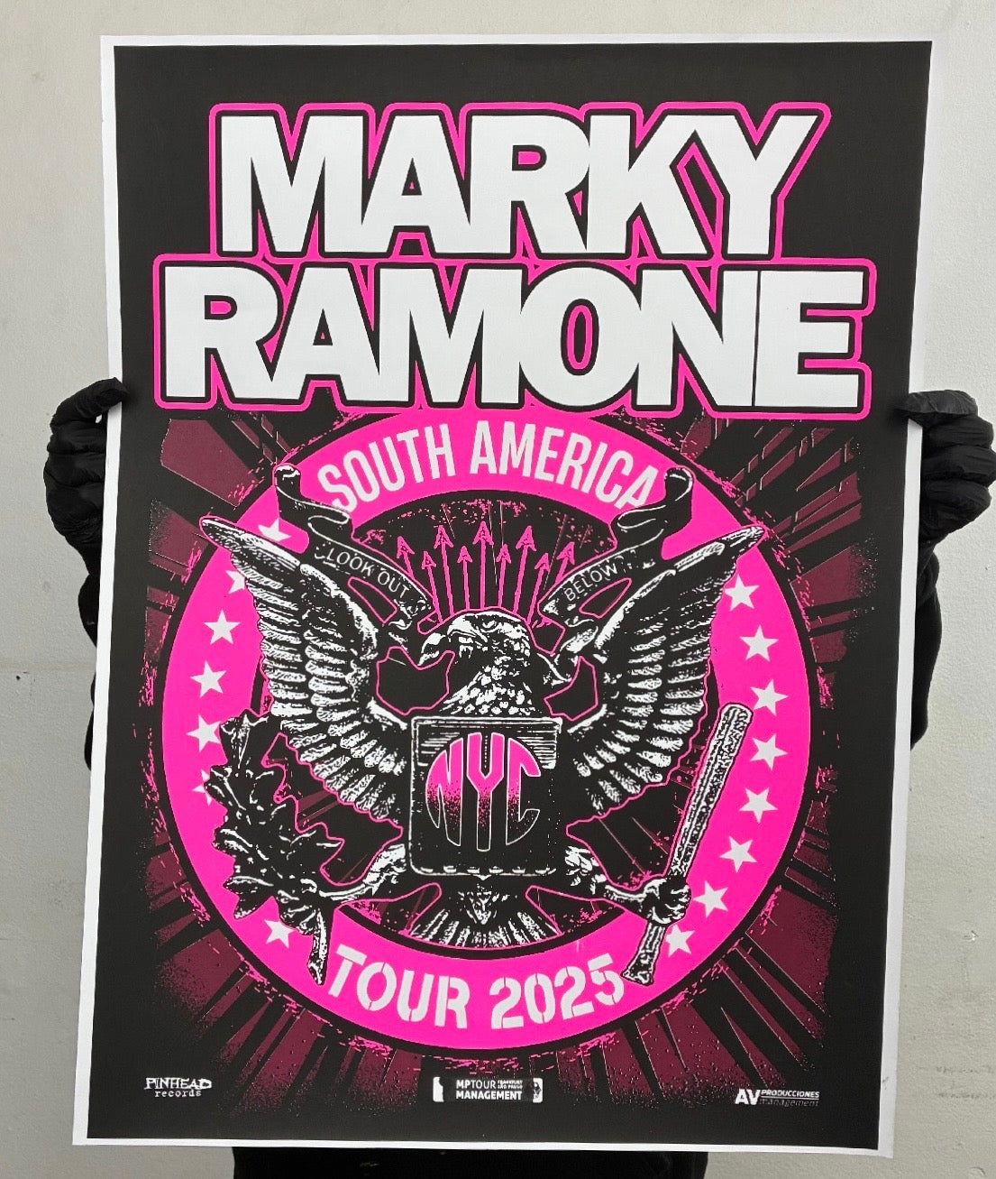 MARKY RAMONE poster oficial tour 2025 COPIA UNICA TALLER