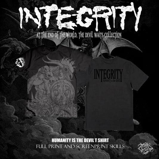 INTEGRITY “humanity is the devil “ full print & gel / polera edición limitada