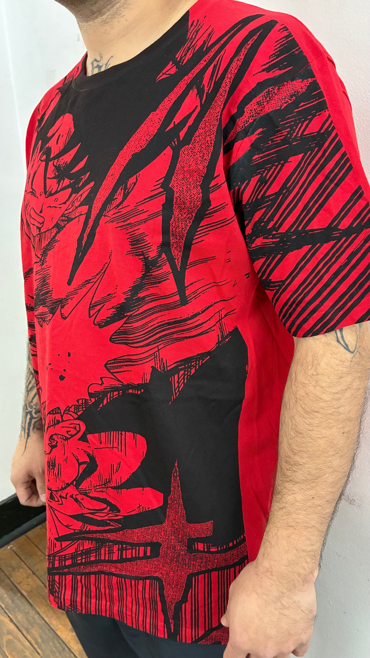 DRAGON BALL Z / GOKU´S REVENGE / FULL PRINT polera ROJA