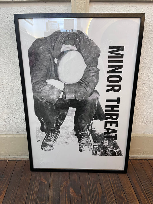 MINOR THREAT CLASSIC ALBUM POSTER EN SERIGRAFIA / SOLO 4 ENUMERADOS