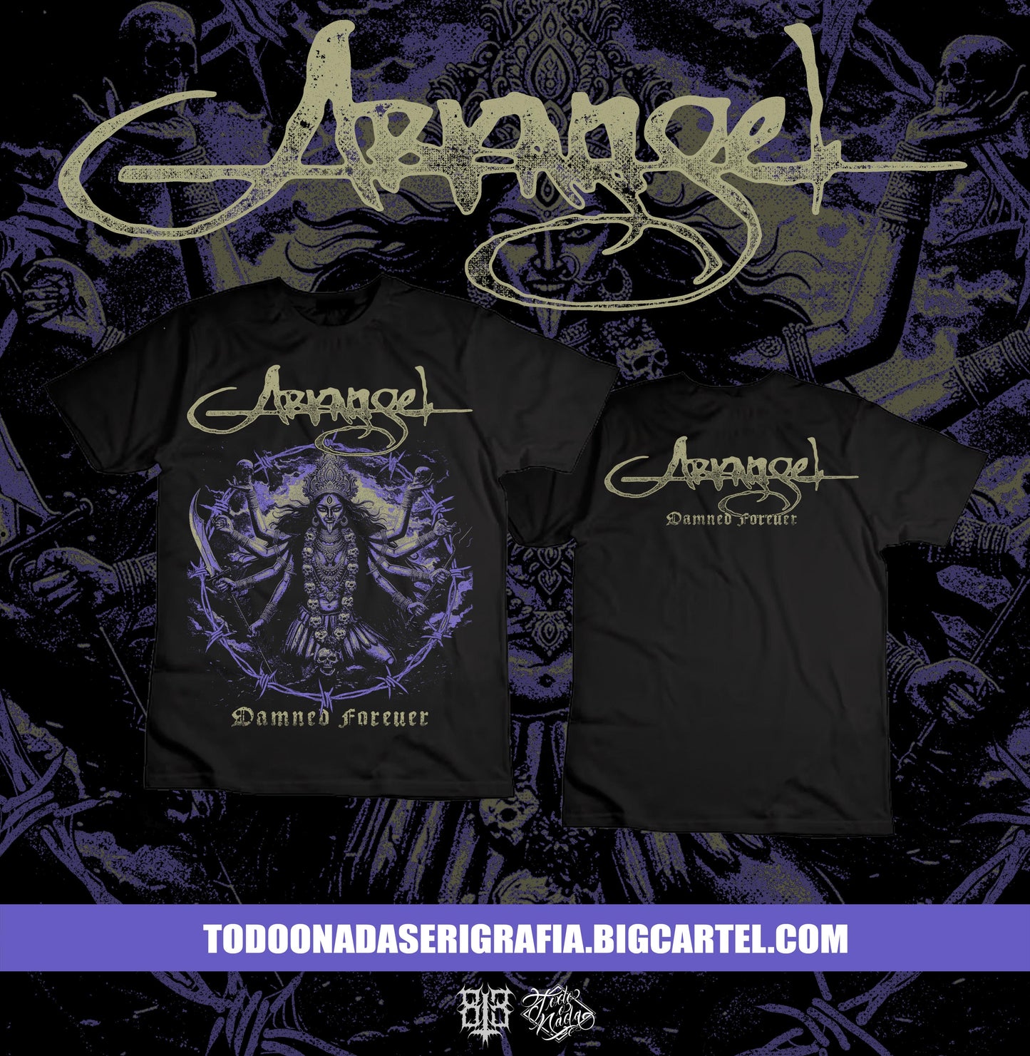 ARKANGEL damned forever KALI DESING/ art by  813 blackworks