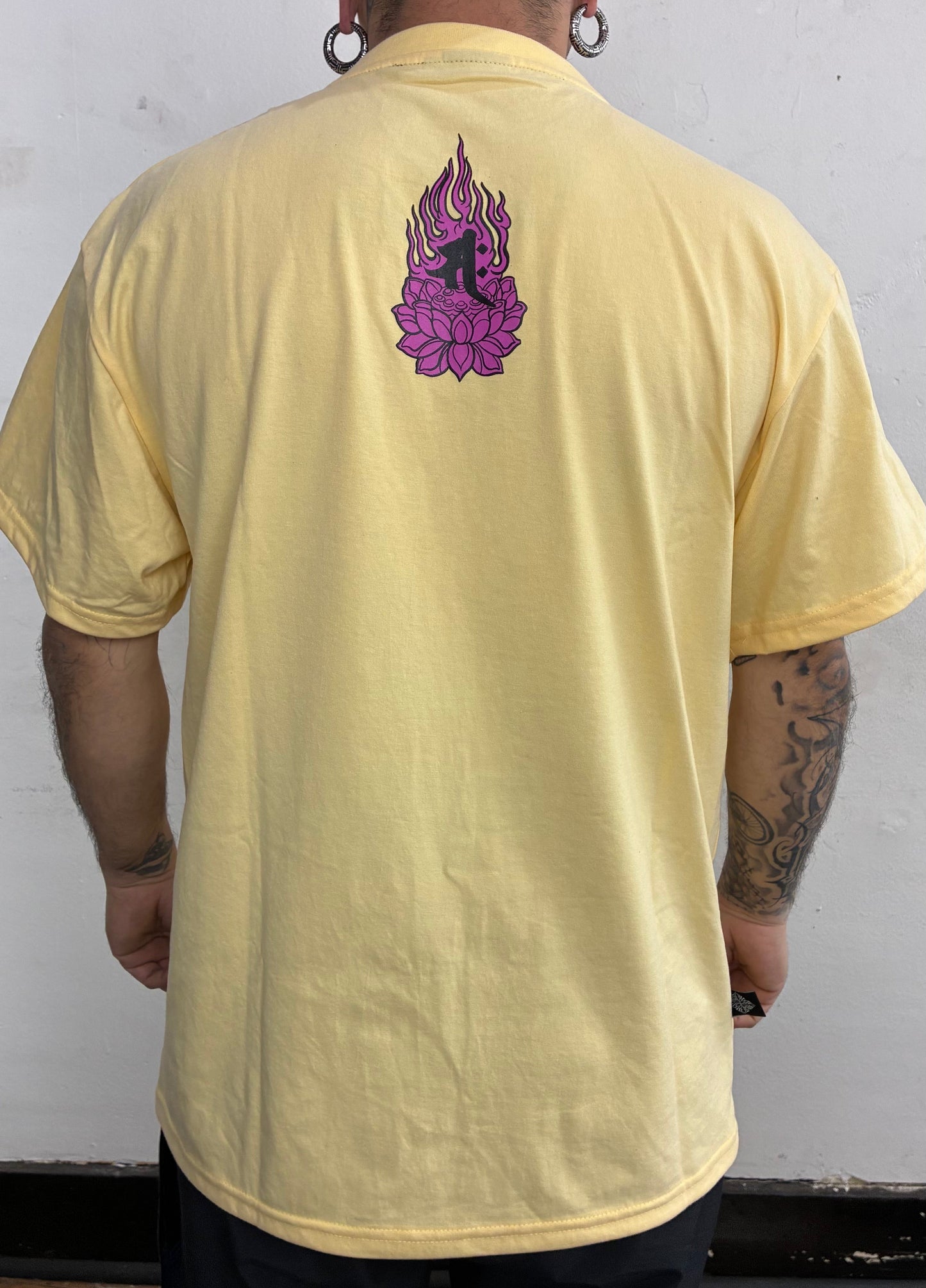 KANNON re print POLERA COLOR AMARILLO CREMA alto gramaje