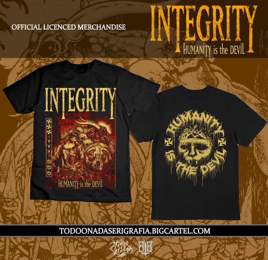 INTEGRITY/ HUMANITY IS THE DEVIL MERCH OFICIAL / 813 art work