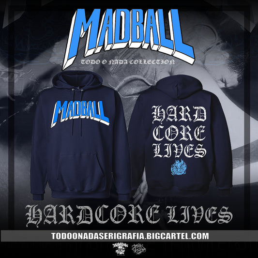 MADBALL hardcore lives / poleron azul