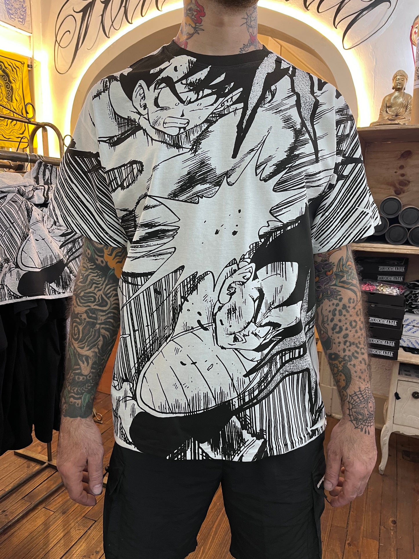 GOKU´S REVENGE (POLERA BLANCA )/ DRAGON BALL Z FULL PRINT