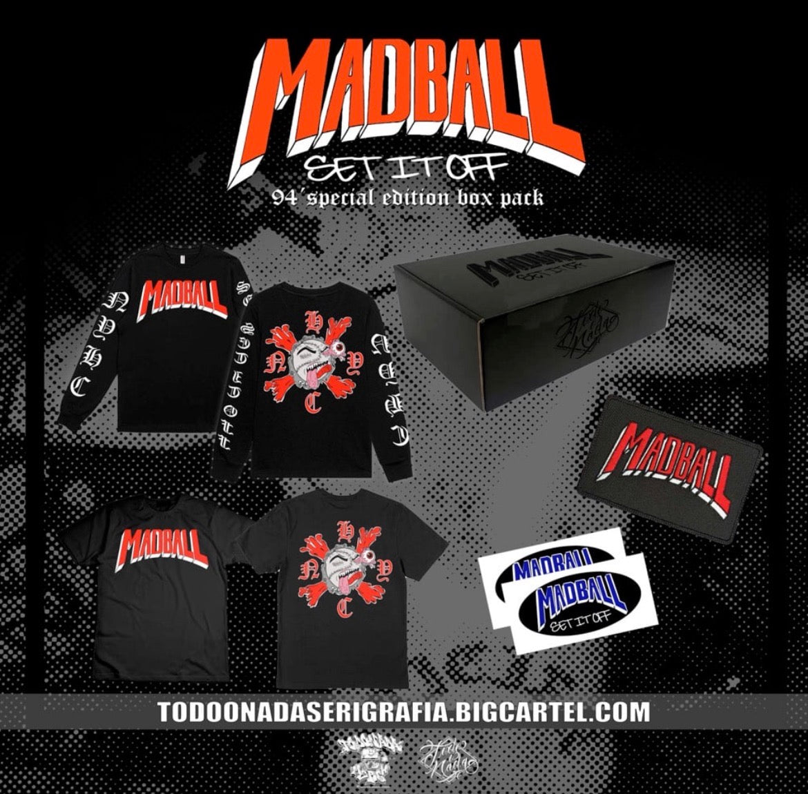 MADBALL 94 special edition DUO BOX  ( polera + manga larga )