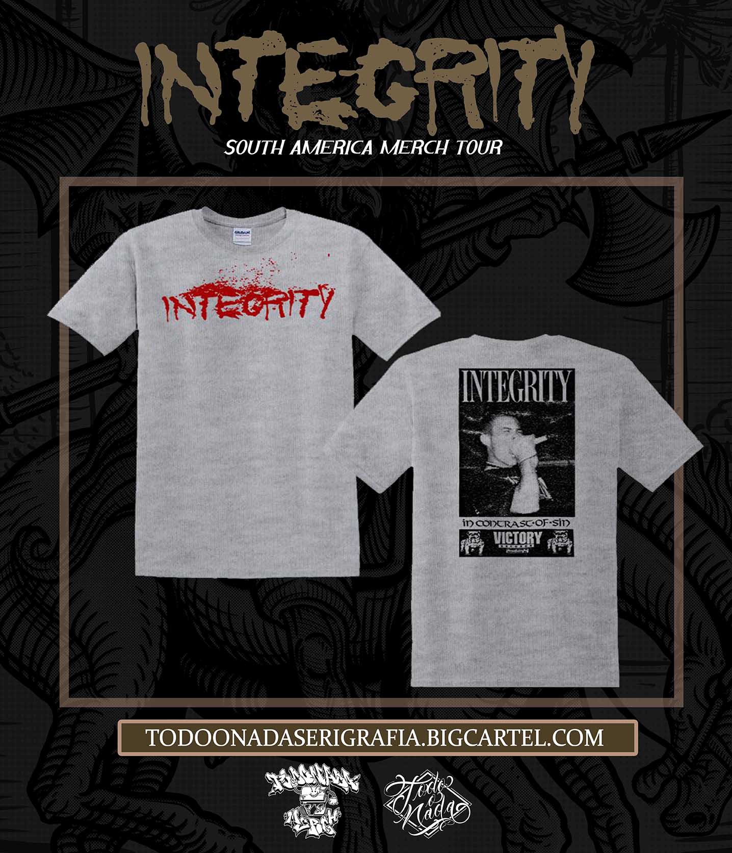 INTEGRITY/ VICTORY DESIGN melange t shirt