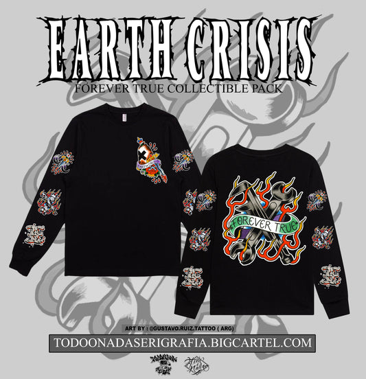 EARTH CRISIS / FOREVER TRUE PACK NEGRA MANGA LARGA
