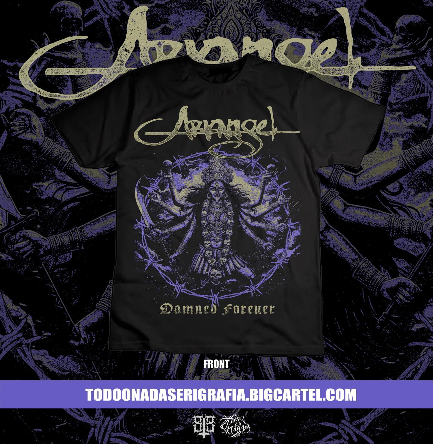 ARKANGEL damned forever KALI DESING/ art by  813 blackworks