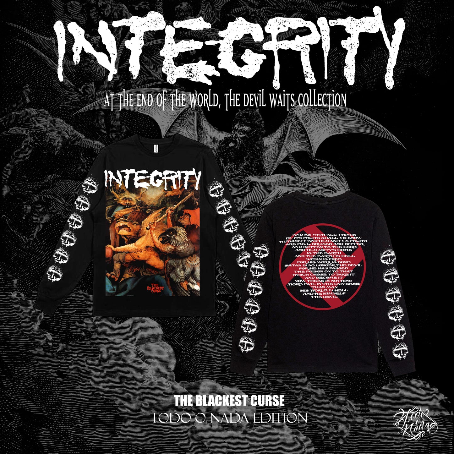 INTEGRITY “ the blackest curse “ manga larga / re edición for todo o nada
