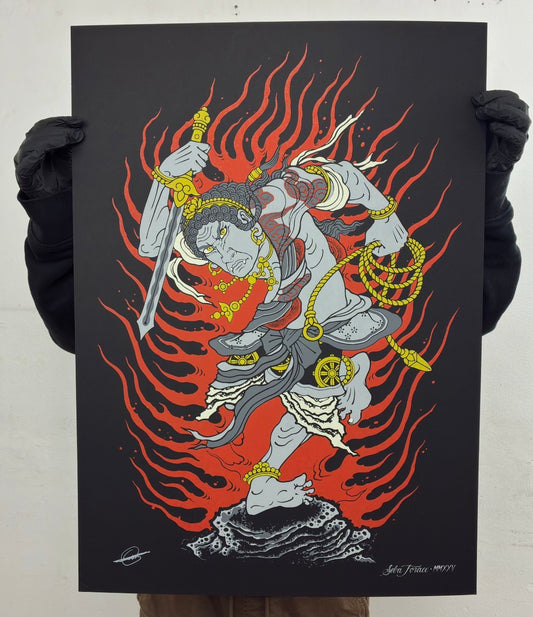 FUDO-JERKS serigrafia colab by Sebastian Forace ( arg) / 6 tintas
