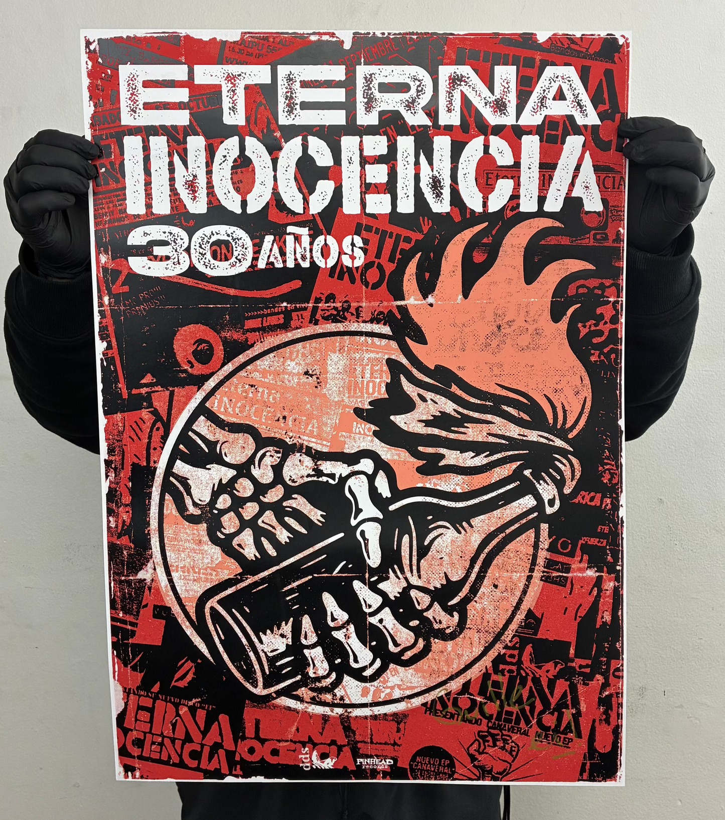 ETERNA INOCENCIA poster oficial 30 años FIRMADO por guille / serigrafia 3 tintas