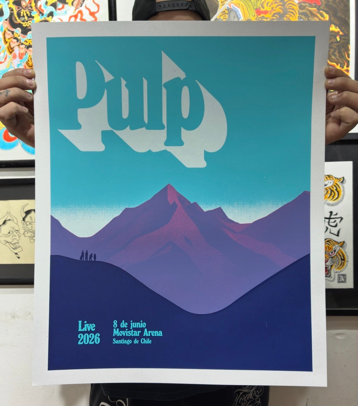PULP (COPIA UNICA ) / latam tour poster / art by jofre con jota CIAN
