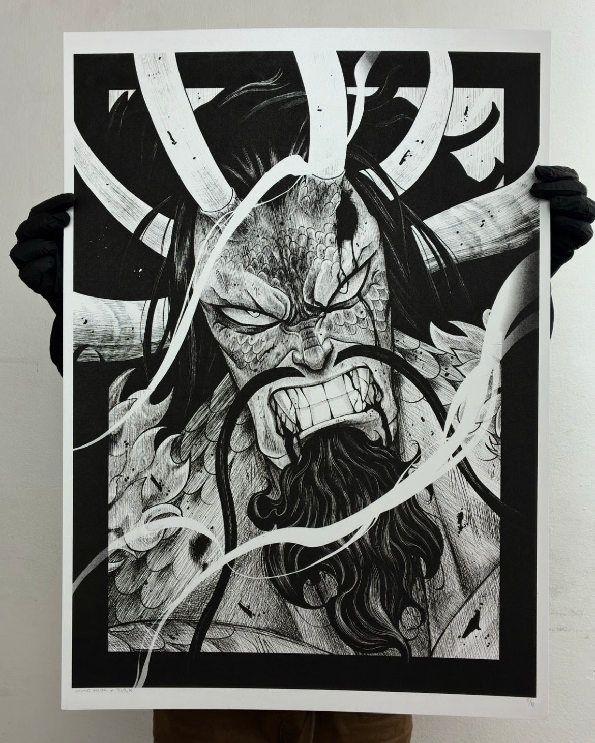 KAIDO serigrafia COLAB gustavo ferrer / papel perlado