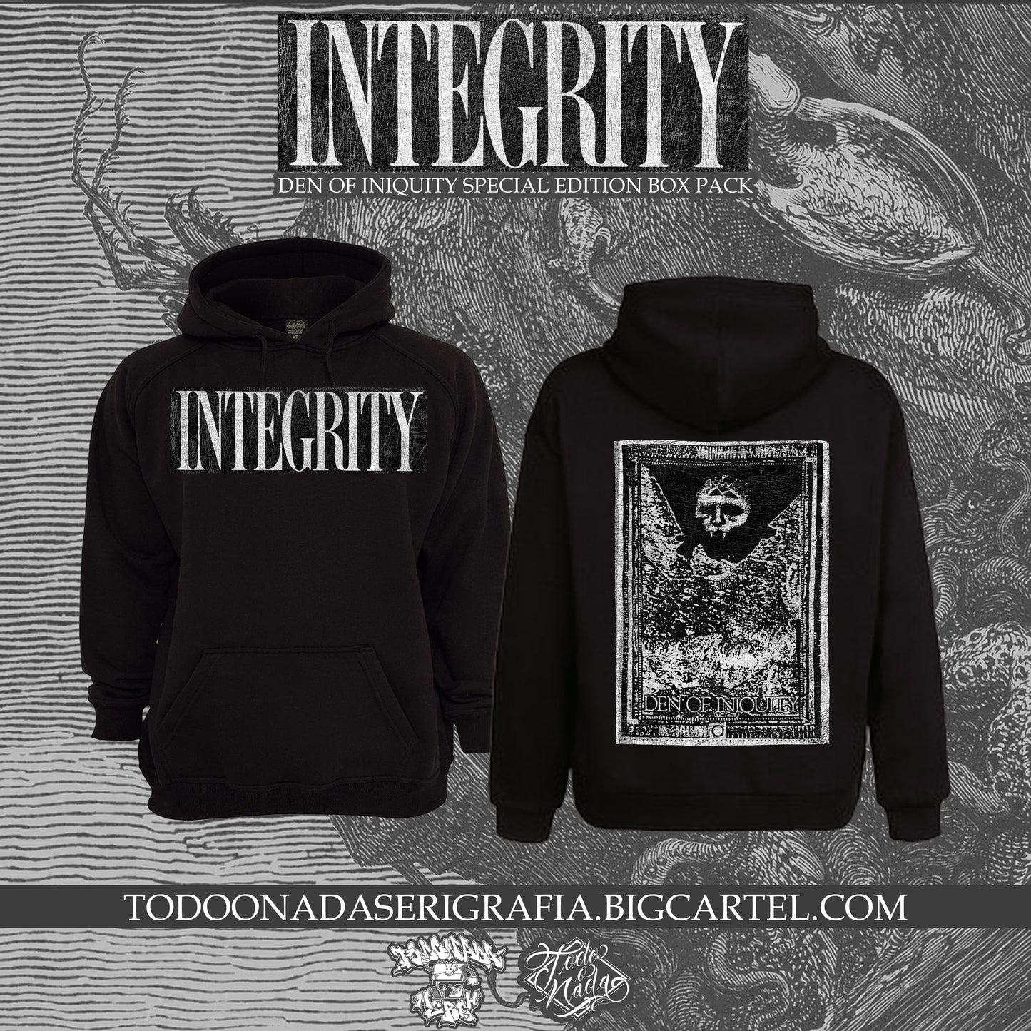 INTEGRITY “den of iniquity" poleron NEGRO