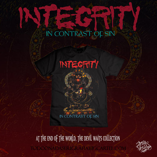 INTEGRITY in contrast of sin Mahakala rare t shirt