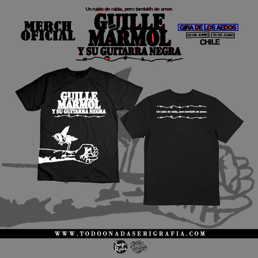 GUILLE MARMOL y su guitarra negra POLERA NEGRA