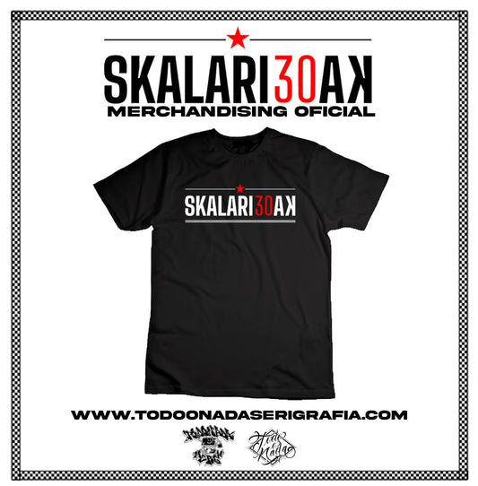 SKALARI30AK / 30 Años de calle POLERA NEGRA