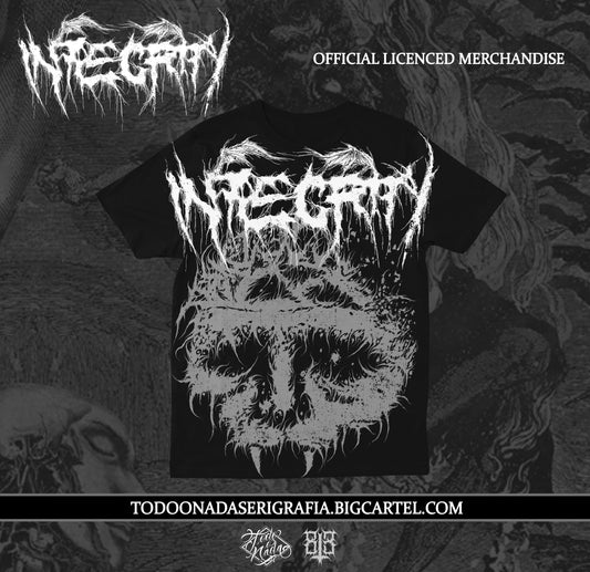 INTEGRITY/ DARKSKULL 813 ART  FULL PRINT / MERCH OFICIAL / POLERA
